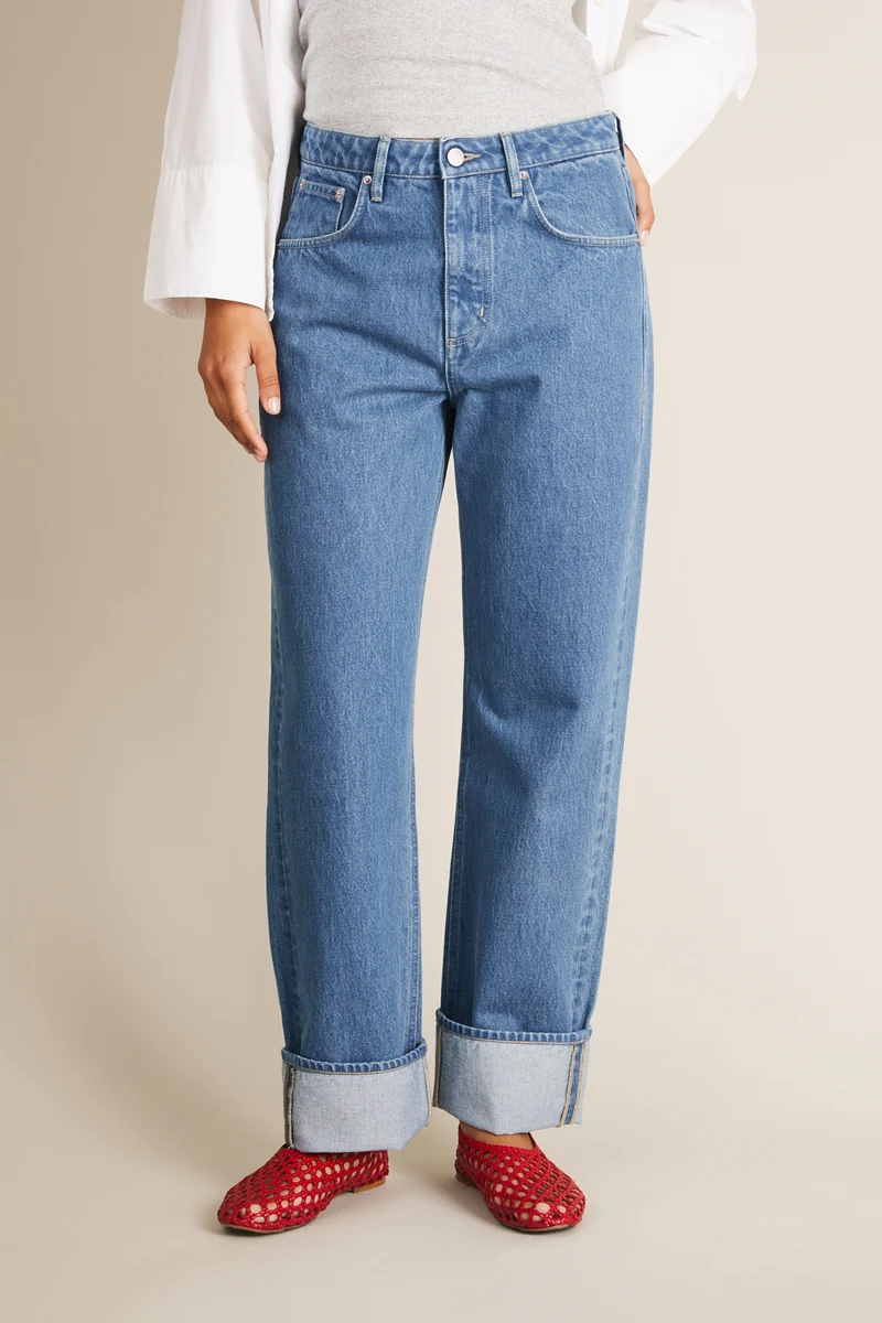 Jean boyfriend middle blue