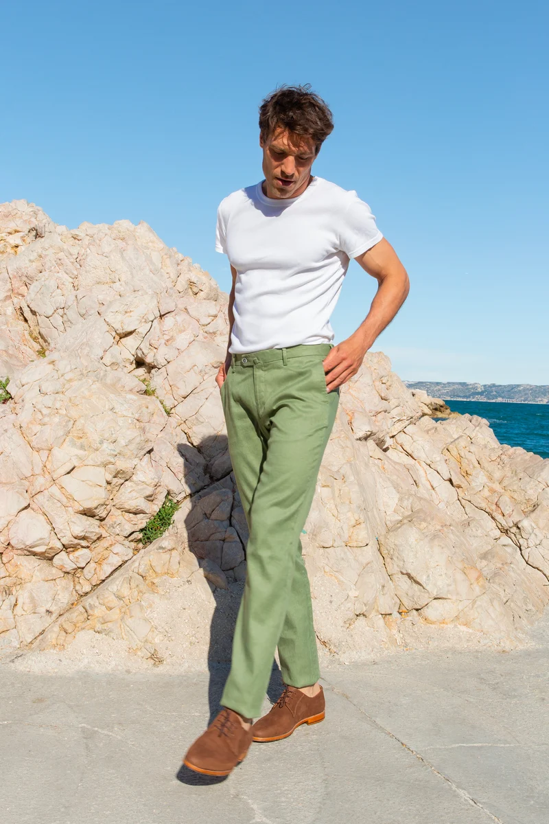 Chino Coton/Lin Kaki