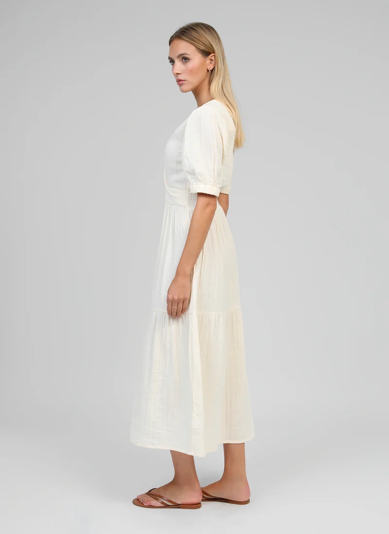 ROBE MIDI ODOUMILO ecru