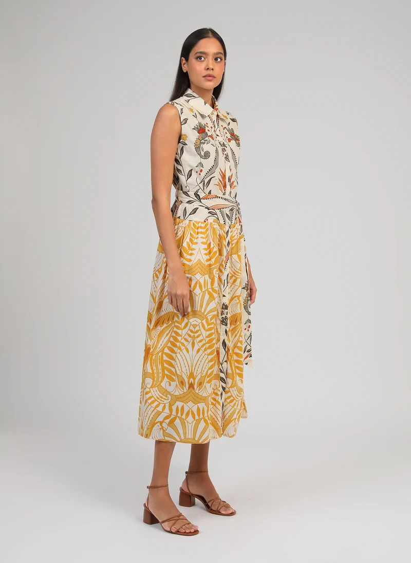 ROBE LONGUE OPRIZIA camilla ecru
