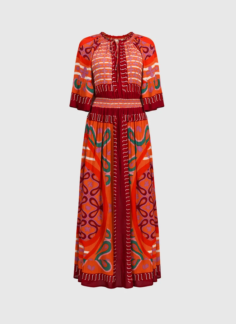 ROBE LONGUE OLYMPY carkova caramel