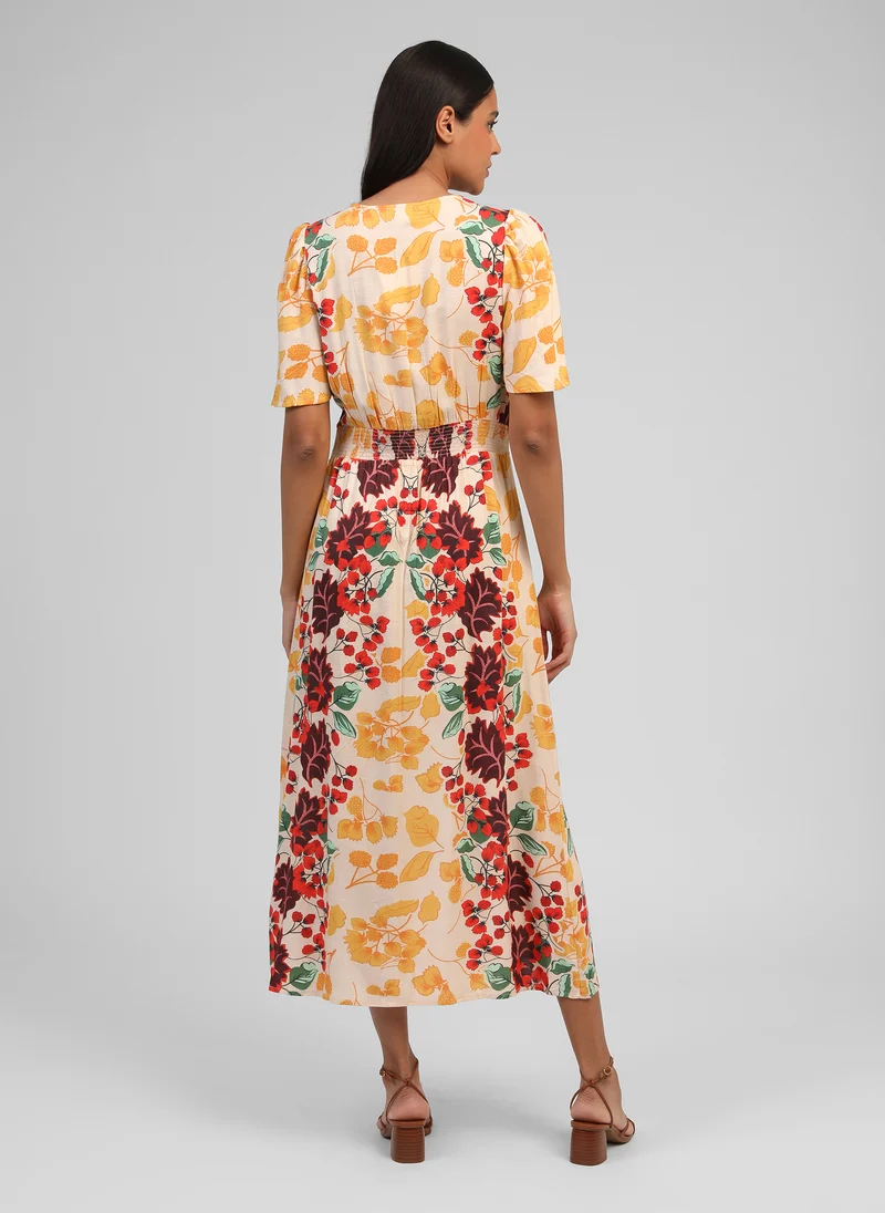 ROBE LONGUE ONESSA forest multico
