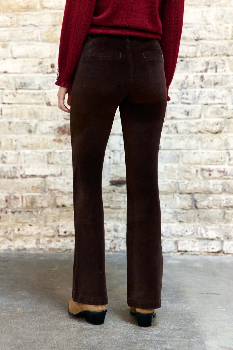 Sonny - Pantalon flare en velours