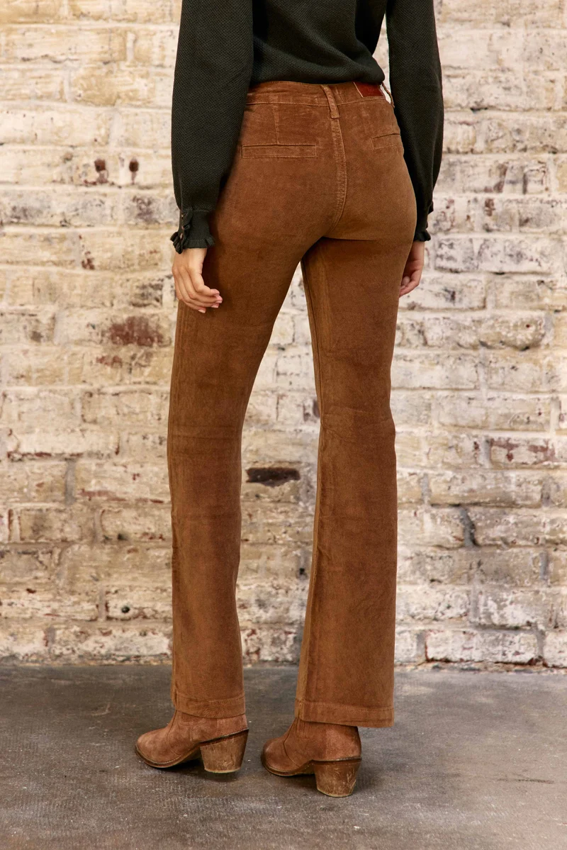 Sonny - Pantalon flare en velours