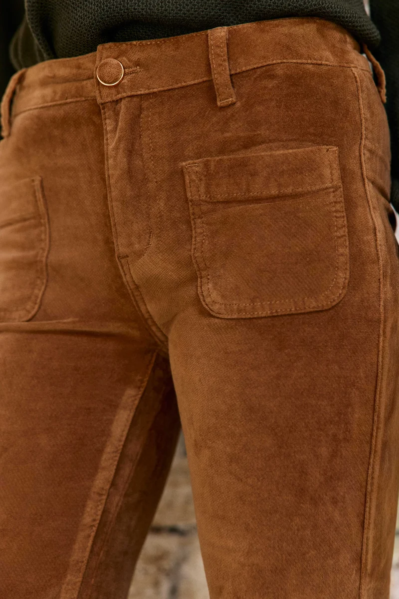 Sonny - Pantalon flare en velours