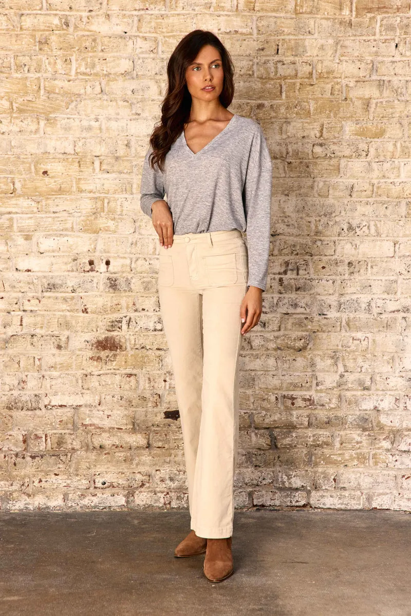 Sonny - Pantalon flare en velours