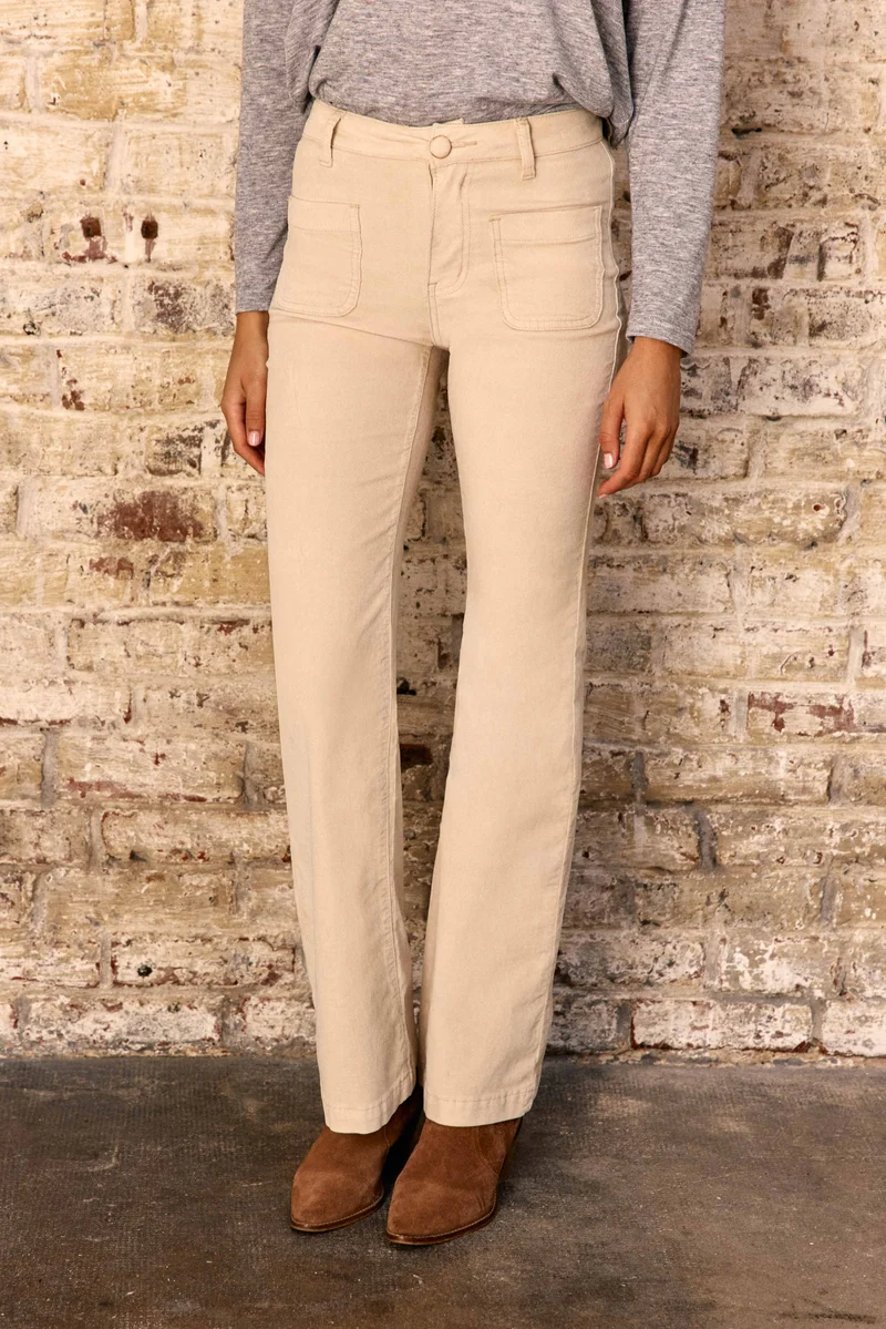 Sonny - Pantalon flare en velours