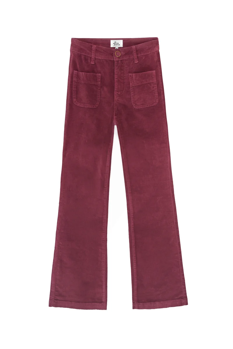 Sonny - Pantalon flare en velours