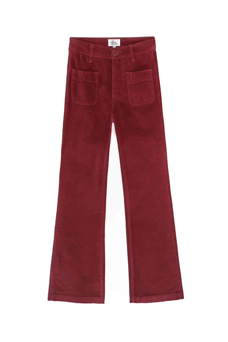 Sonny - Pantalon flare en velours