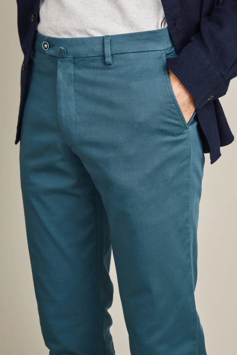 Chino bleu canard