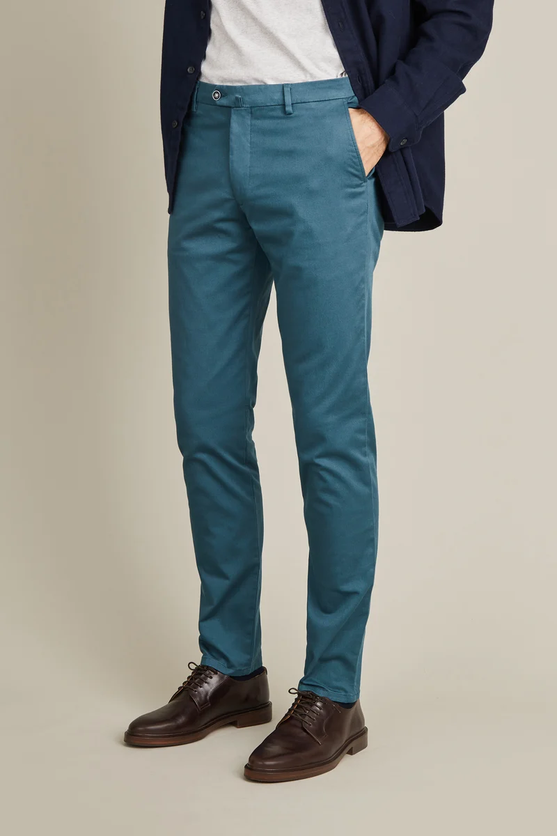 Chino bleu canard