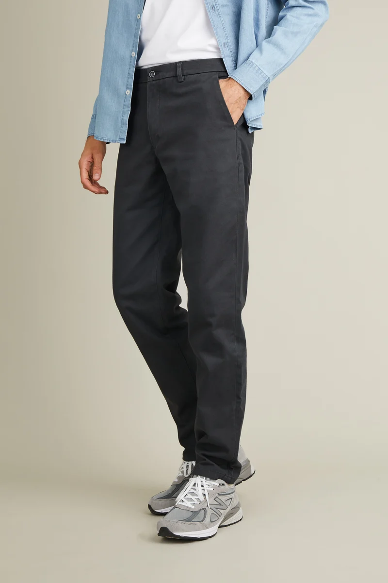 Chino droit gris anthracite