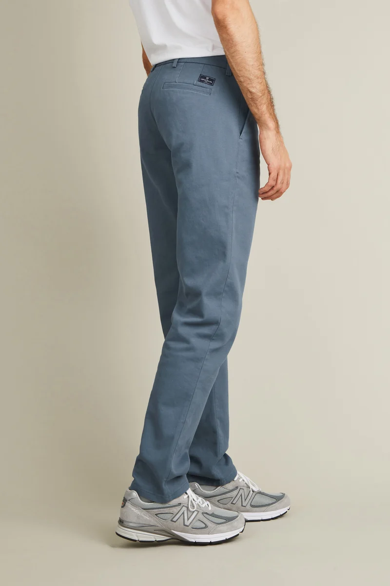 Chino droit bleu jasmin