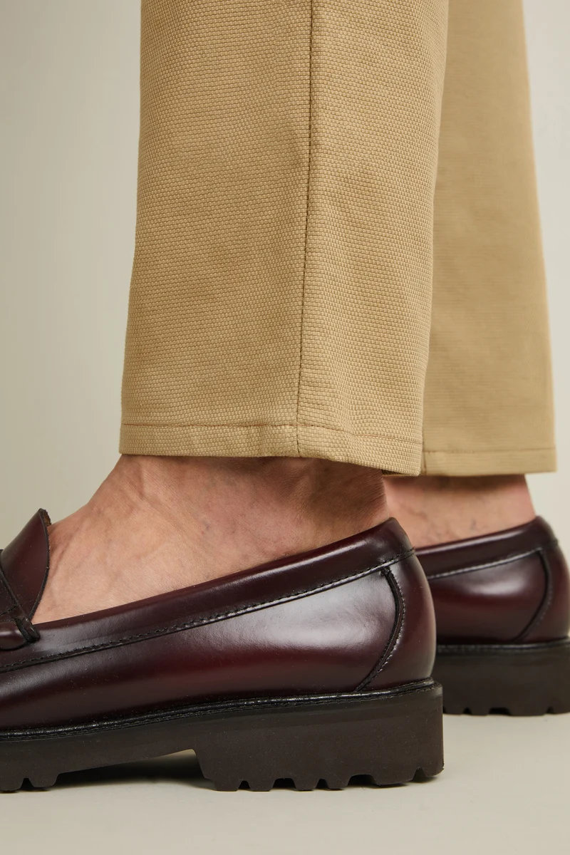 Chino texturé beige