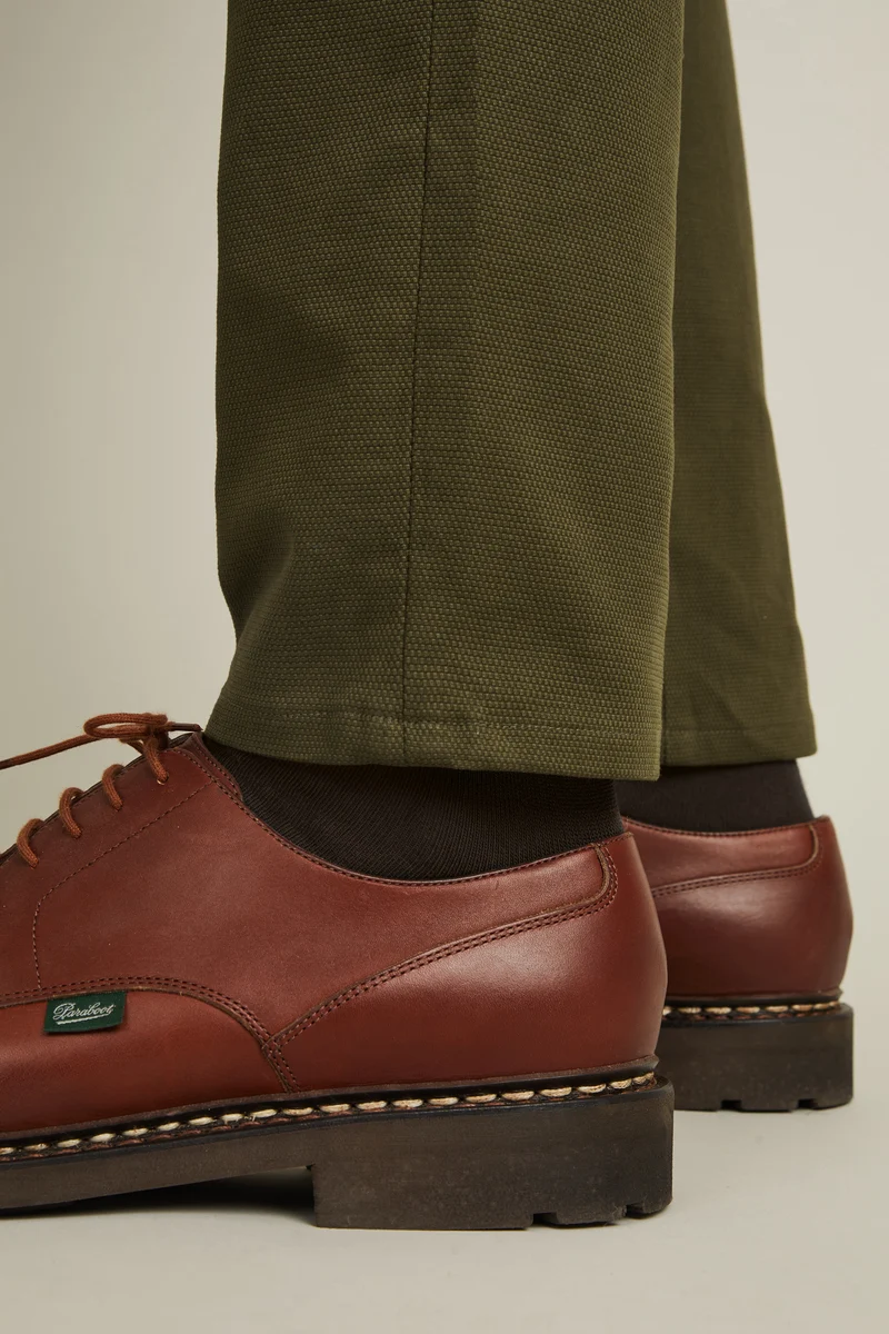 Chino texturé kaki