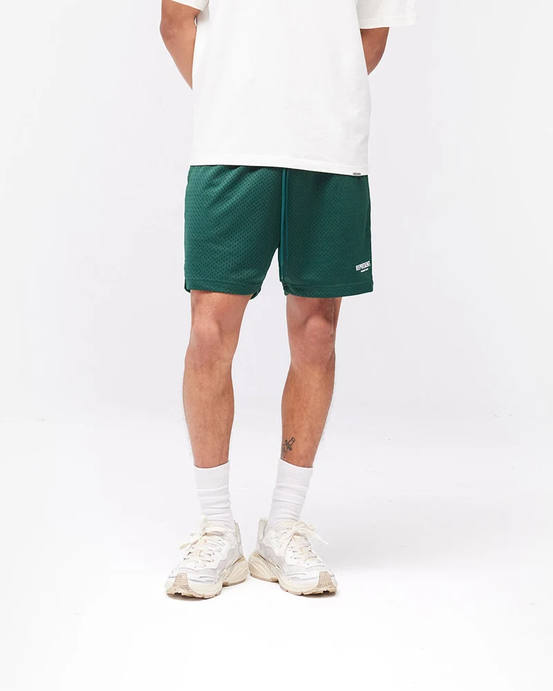 Represent Owners Club Mesh Shorts - Racing Green