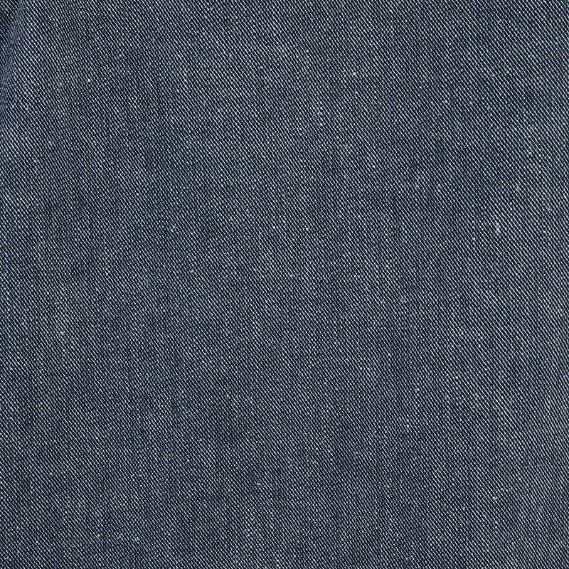 Pantalon 554 en coton et lin taille élastiquée bleu denim