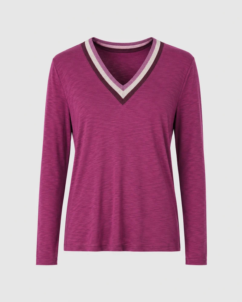 TEE-SHIRT TONGALI violine