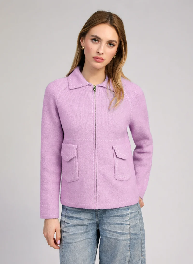 GILET NIBA lilas