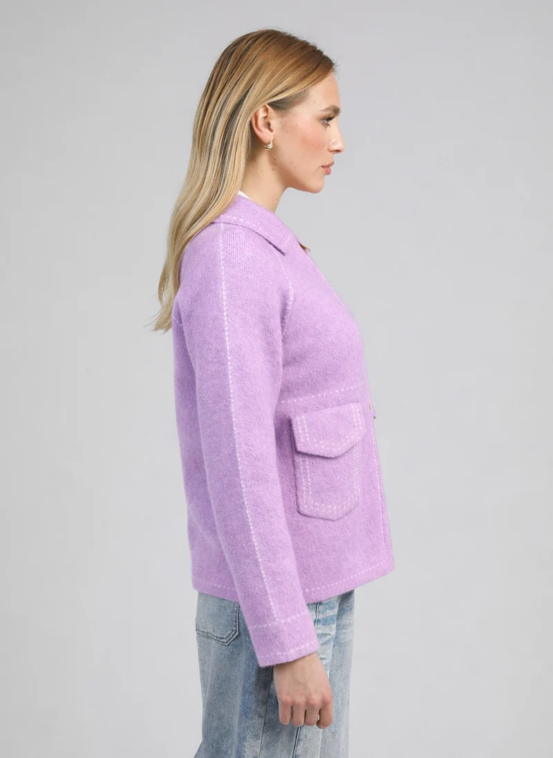 GILET NIBA lilas