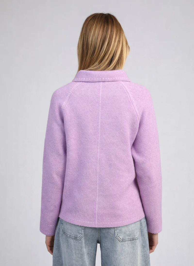 GILET NIBA lilas
