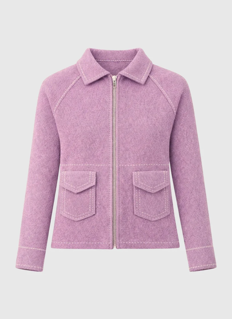 GILET NIBA lilas