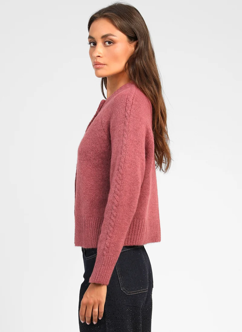 GILET LESSY bois de rose