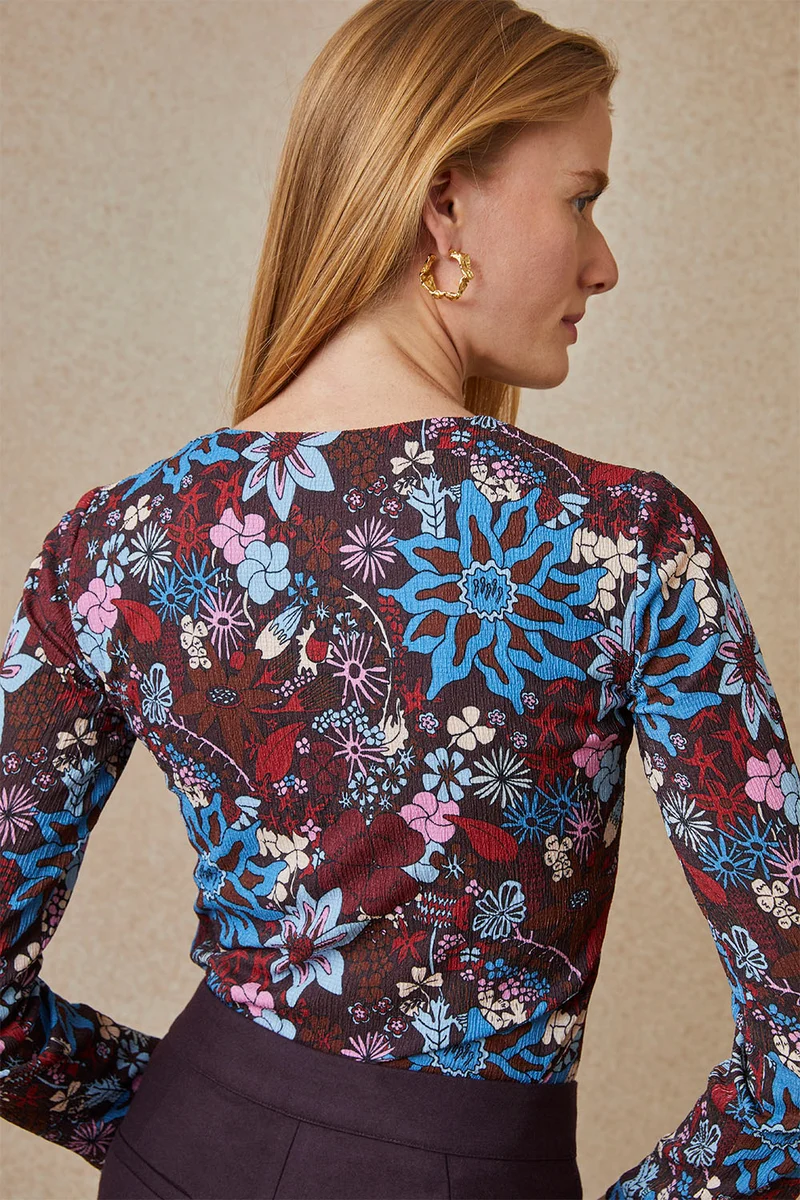 Top Bianca Trèfle Rubis