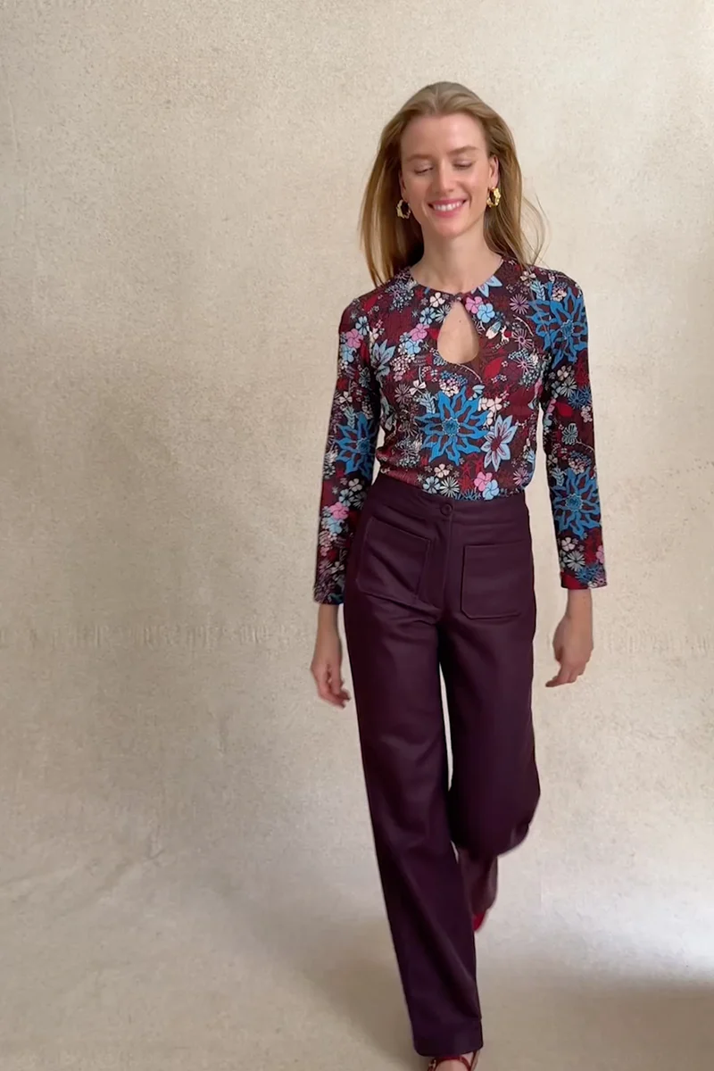 Top Bianca Trèfle Rubis