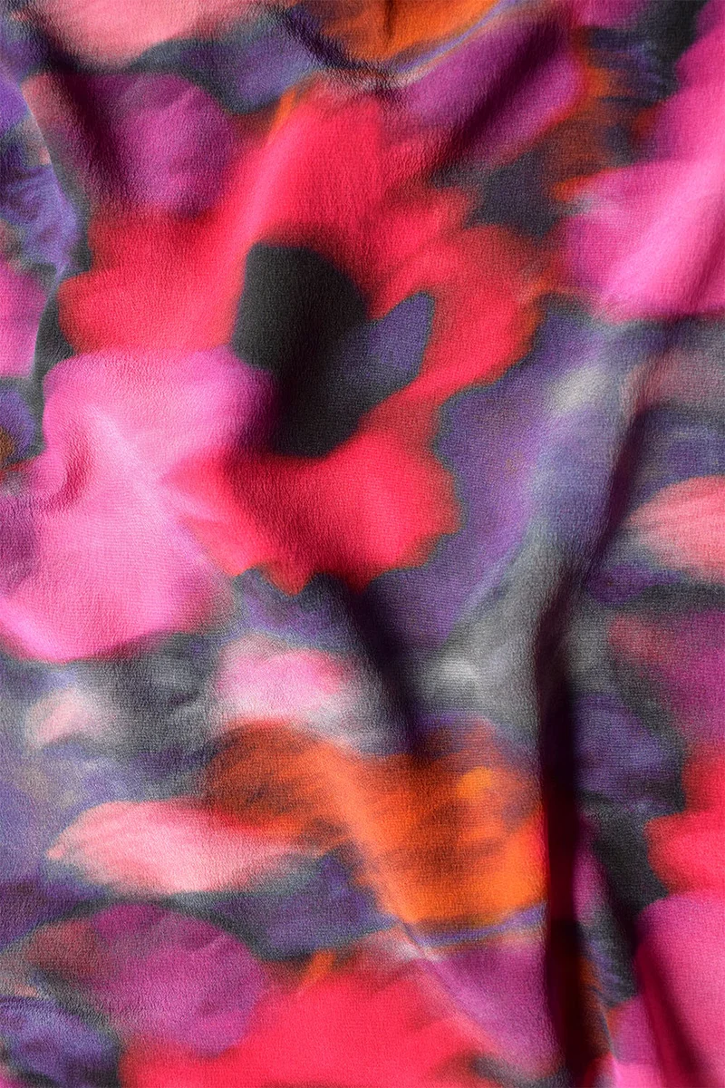 Chemisier en soie Flora Pivoine