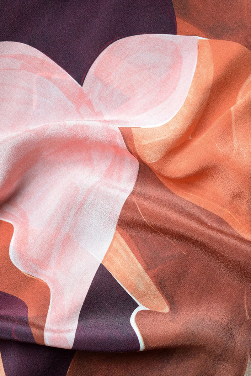 Chemisier en soie L'Envol Terracotta