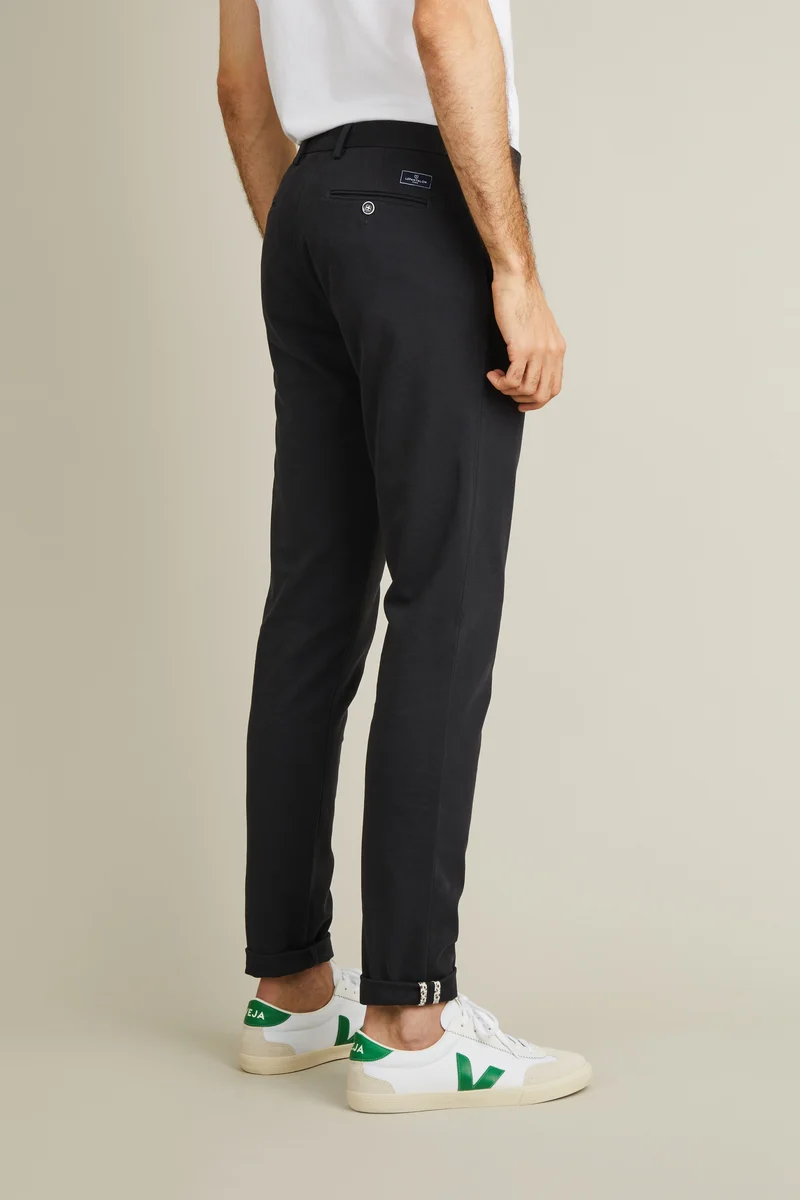 Chino texturé gris anthracite