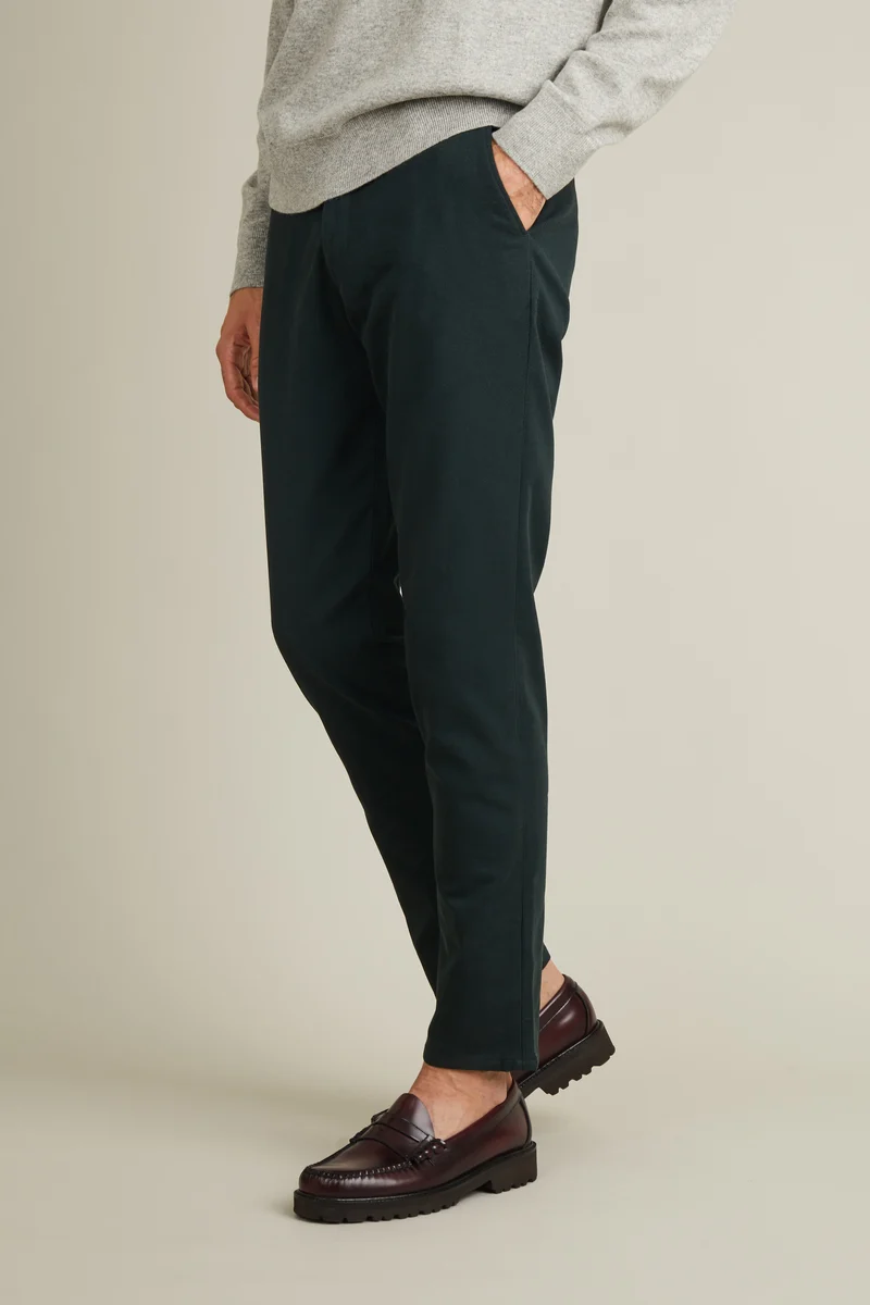Chino texturé vert anglais