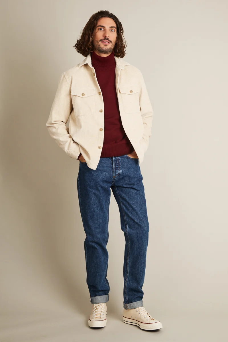 Jean droit bleu stone