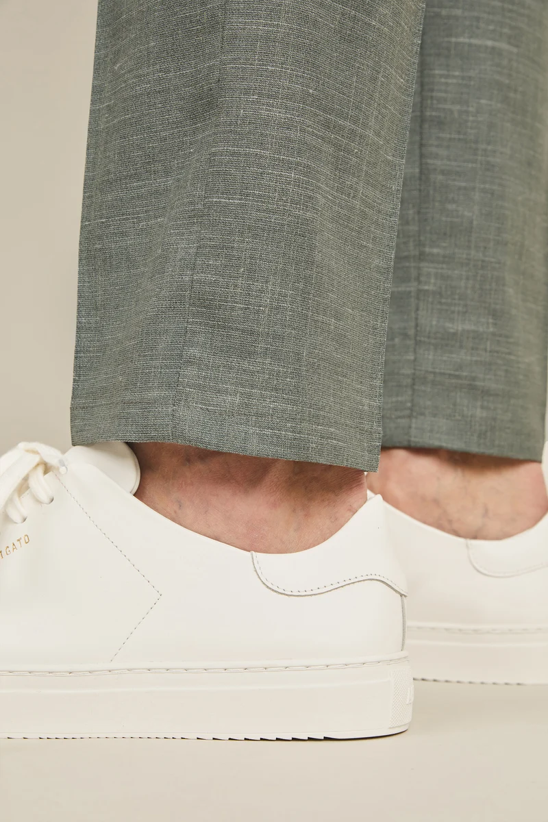 Pantalon à pinces léger vert