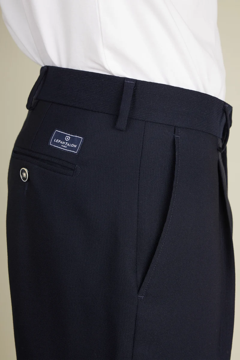 Pantalon travel bleu marine