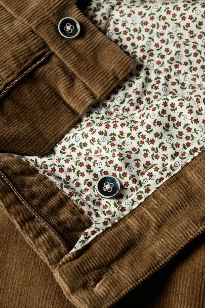 Chino velours tabac