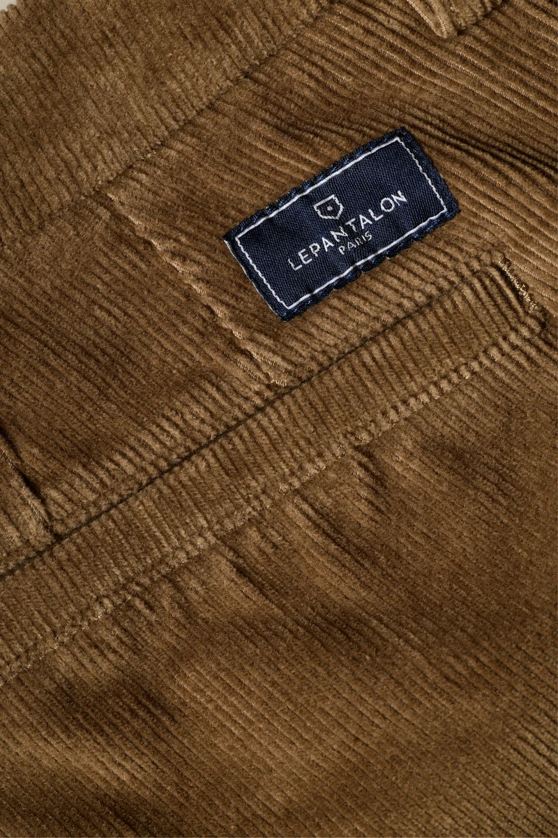 Chino velours tabac