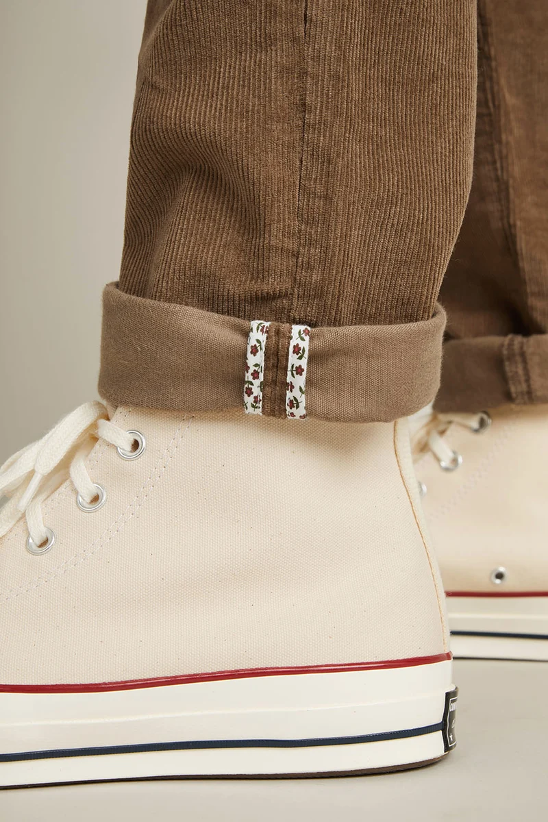 Chino velours tabac