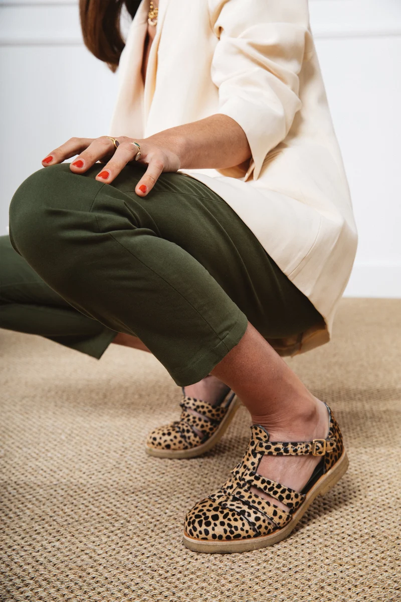 Chino kaki femme