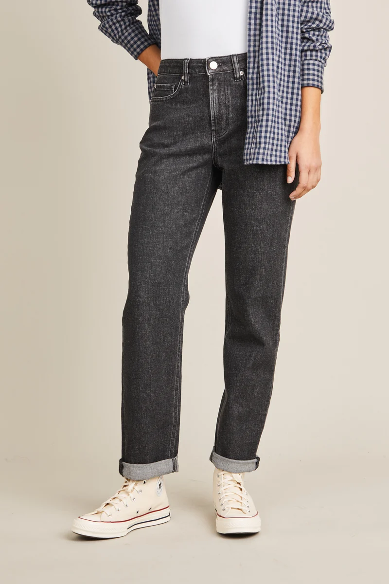 Jean girlfriend gris
