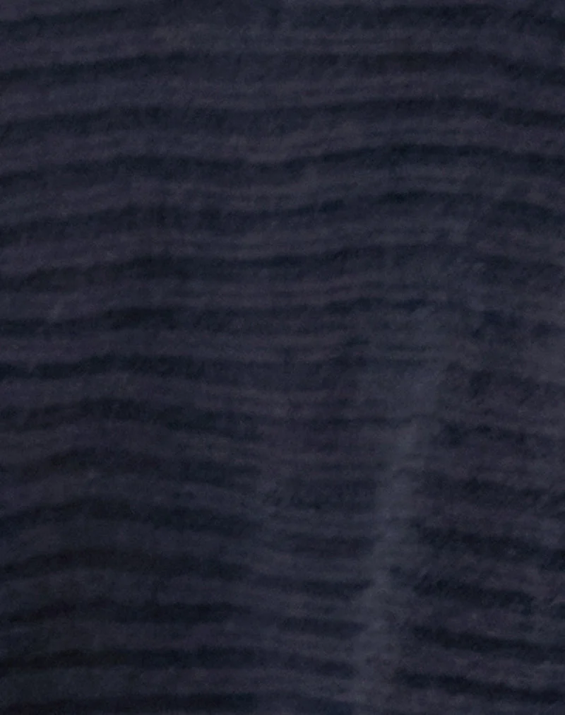 Cache-nez Nuria en bleu marine