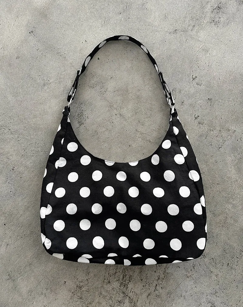 Sac Aimi en large Polka noir