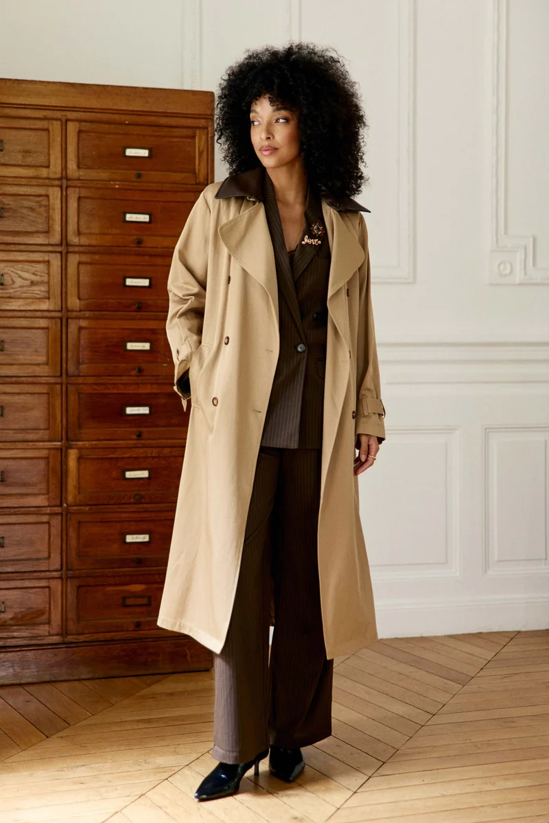 Faragi - Trench-coat midi