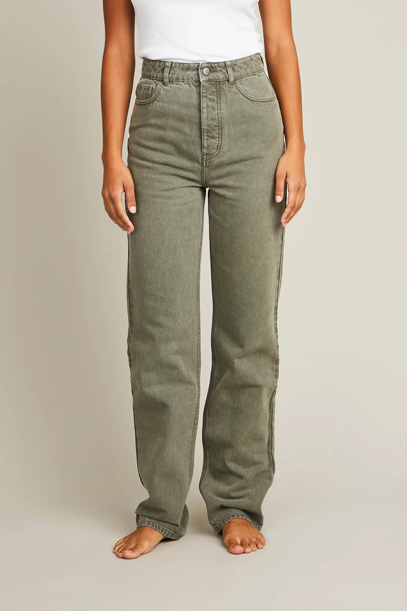 Jean regular vert