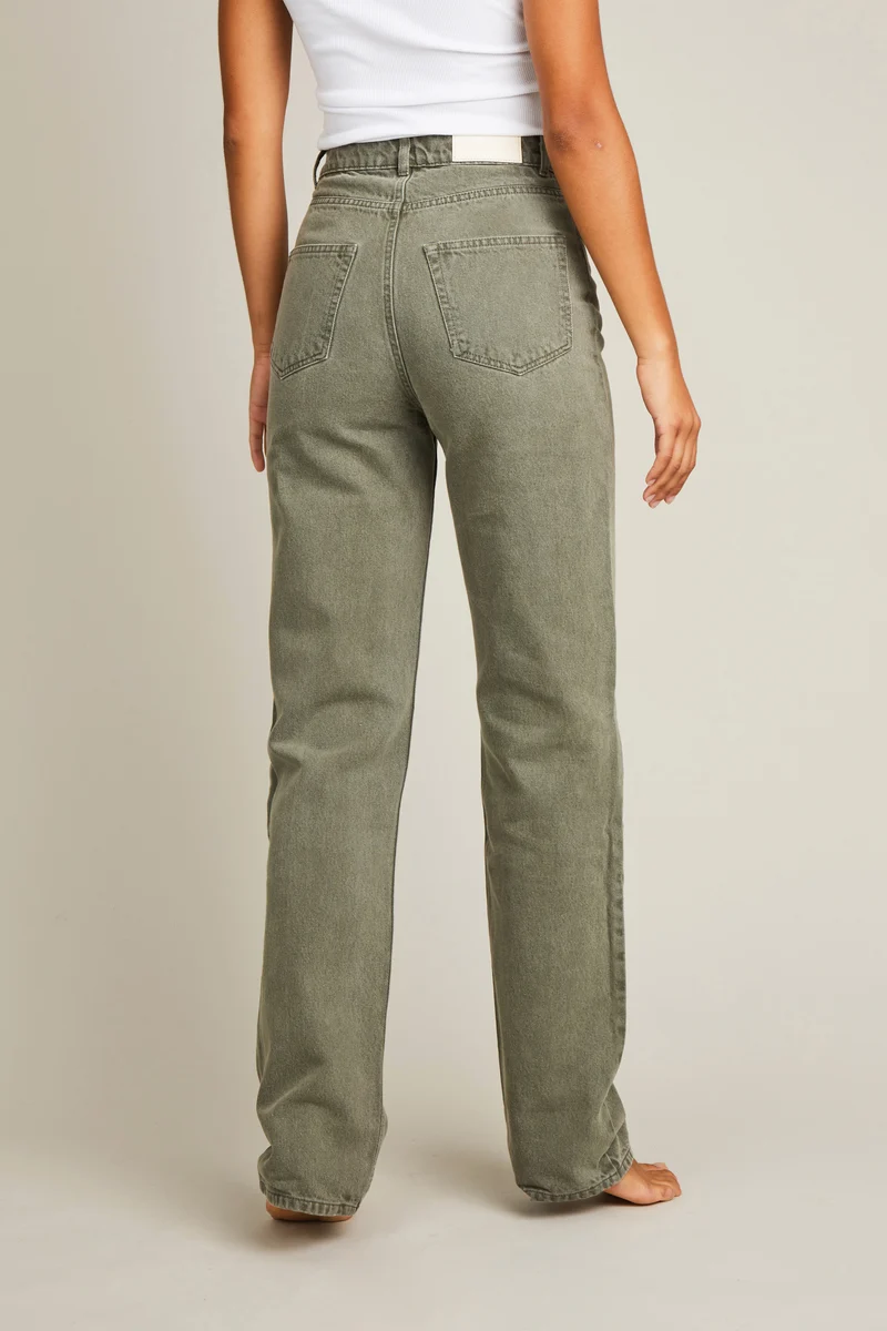 Jean regular vert