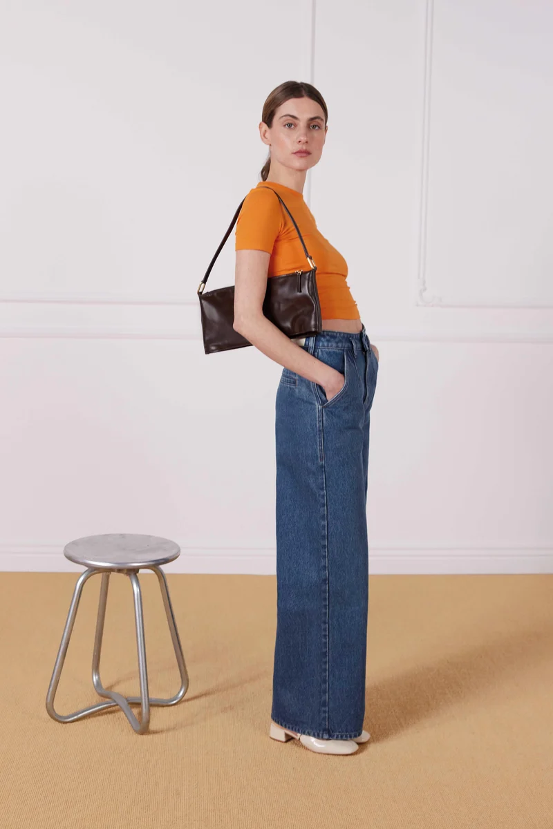 Jean large middle blue