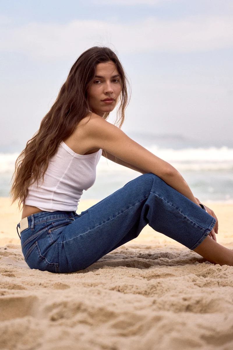 Jean balloon middle blue