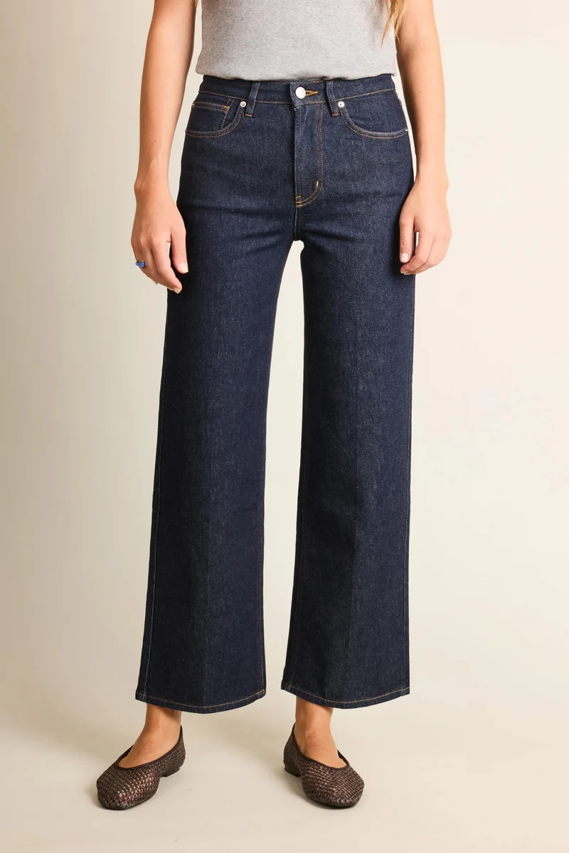 Jean flare bleu