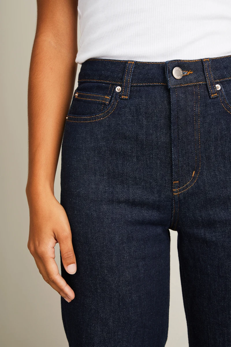 Jean flare bleu